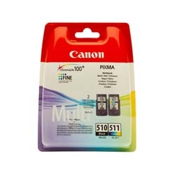 Canon Tusz PG-510/CL511 Black/Kolor 9ml Black - 220s, 9 ml, Color - 244s, 9 ml