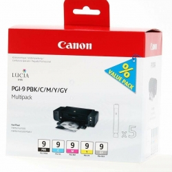 Canon Tusz PGI-9 MultiPack 5 x 150s PBK/C/M/Y/GY