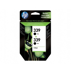 HP Tusz nr 339 C9504EE Black 2pack 2x21m