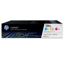 HP Toner nr 126 CF341A 3pack CMY