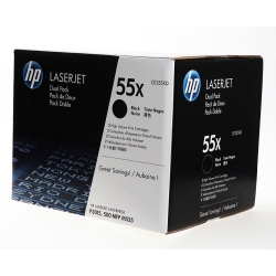 HP Toner nr 55X CE255XD Black 2pack  2x12,5K