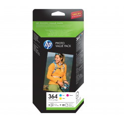 HP Tusz nr 364 CH082EE 3pack+papier 85sh CB318/CB319/CB320