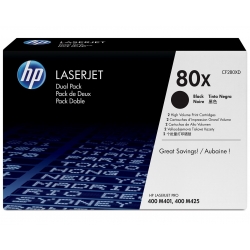 HP Toner nr 80XD CF280XD Black 6,9K 2pac