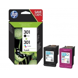 HP Tusz nr 301+301 N9J72AE 2pack CMY+K