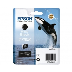 Epson Tusz SC-P600, T7608 Matte Black25.9ml